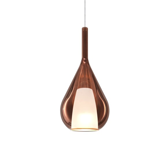 Ideal lux 360065 závěsné stropní svítidlo KALIQUE E27 | stahovací | na lanku | měď