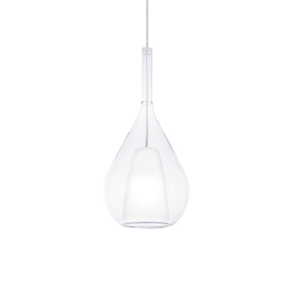 Ideal lux 360072 závěsné stropní svítidlo KALIQUE E27 | stahovací | na lanku | bílá