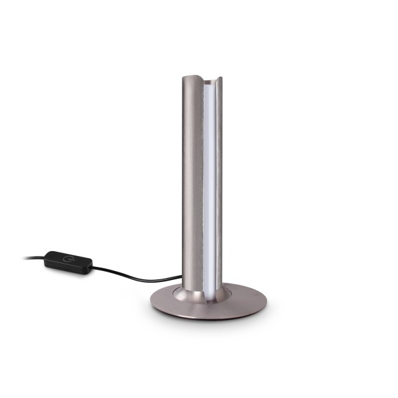 Ideal lux 362540 LED stolní lampička DORICA  | 8W integrovaný LED zdroj | 260lm | 3000K | s vypínačem | chrom