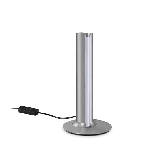 Ideal lux 362564 LED stolní lampička DORICA  | 8W integrovaný LED zdroj | 330lm | 3000K | s vypínačem | šedá