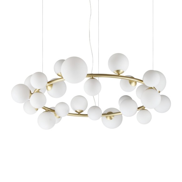 Ideal lux 363370 závěsné stropní svítidlo PERLAGE  G9 | stahovací | na lanku | bílá