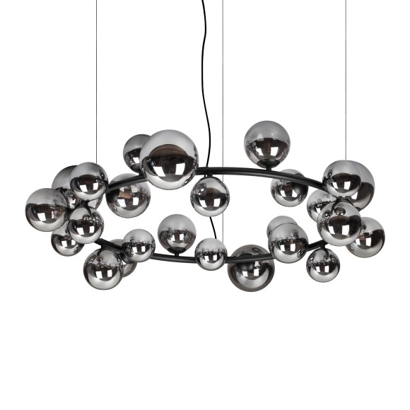 Ideal lux 363387 závěsné stropní svítidlo PERLAGE  G9 | stahovací | na lanku | černá