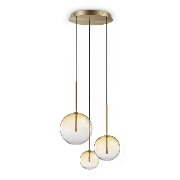Ideal lux 364827 závěsné stropní svítidlo EQUINOXE  G4 | stahovací | na lanku | hnědá