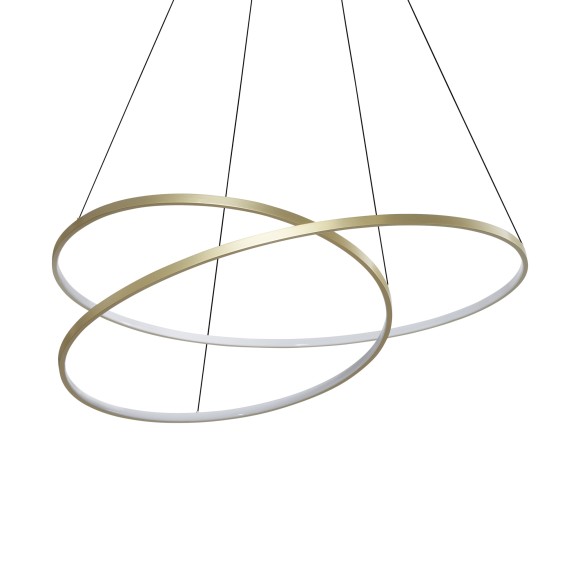 Ideal lux 364926 LED závěsné stropní svítidlo OZ  | 75W integrovaný LED zdroj | 4010lm | 3000K | stahovací | na lanku | bronz
