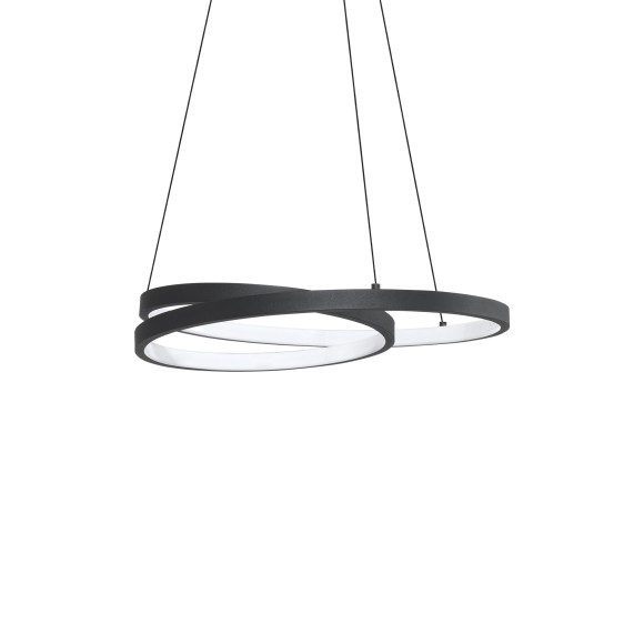 Ideal lux 364957 LED závěsné stropní svítidlo OZ  | 38W integrovaný LED zdroj | 1830lm | 3000K | stahovací | na lanku | černá