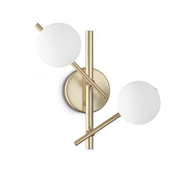 Ideal lux 365084 nástěnné svítidlo ATLAS  G9 | zlatá