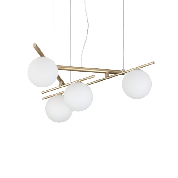 Ideal lux 365107 závěsné stropní svítidlo ATLAS  G9 | stahovací | na lanku | zlatá