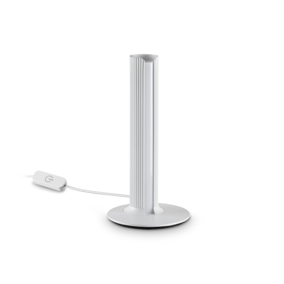 Ideal lux 366074 LED stolní lampička DORICA  | 8W integrovaný LED zdroj | 380lm | 3000K | s vypínačem | bílá