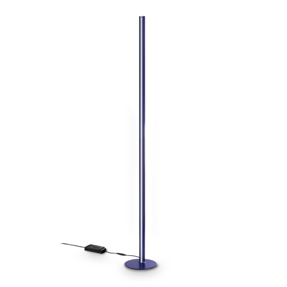 Ideal lux 366135 LED stojací lampa DORICA  | 50W integrovaný LED zdroj | 2150lm | 3000K | s vypínačem | modrá
