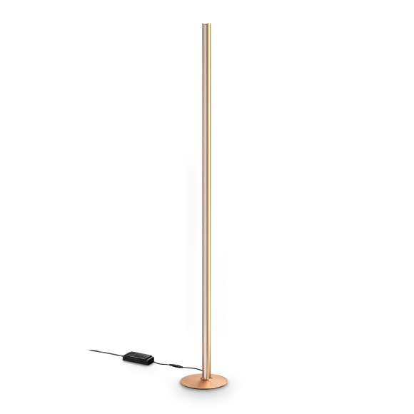 Ideal lux 366159 LED stojací lampa DORICA  | 50W integrovaný LED zdroj | 2800lm | 3000K | s vypínačem | měď