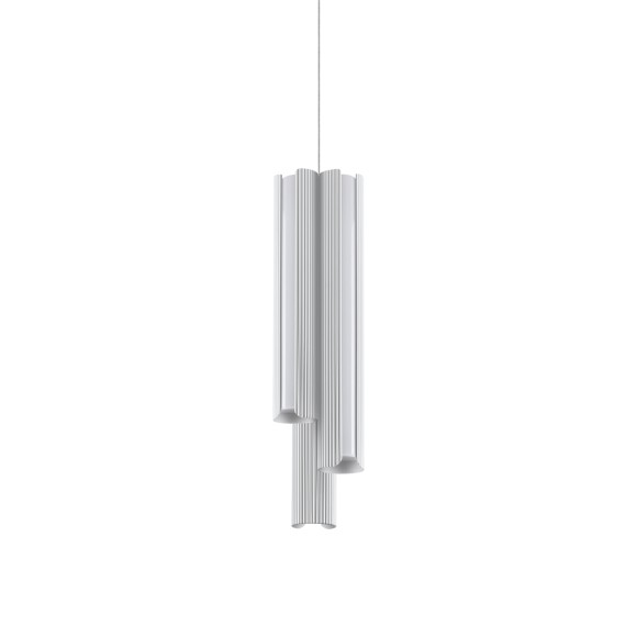 Ideal lux 366470 LED závěsné stropní svítidlo DORICA  | 27W integrovaný LED zdroj | 1560lm | 3000K | stahovací | na lanku | bílá
