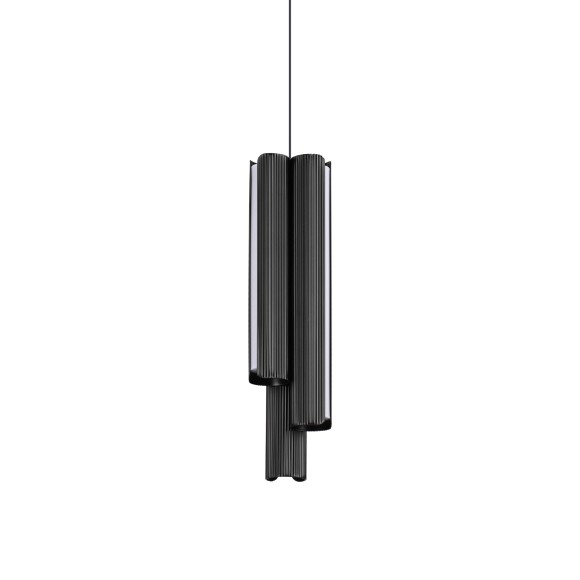 Ideal lux 366487 LED závěsné stropní svítidlo DORICA  | 27W integrovaný LED zdroj | 1000lm | 3000K | stahovací | na lanku | černá