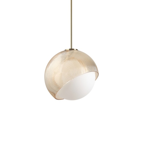 Ideal lux 366685 závěsné stropní svítidlo BLOOM  E27 | stahovací | na lanku | bronz