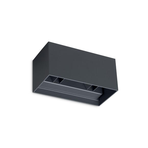 Ideal lux 366852 LED venkovní nástěnné svítidlo ATOM  | 25W integrovaný LED zdroj | 1440lm | 4000K | antracit