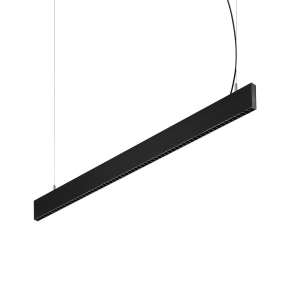 Ideal lux 368979 LED závěsné stropní svítidlo STEEL  | 30W integrovaný LED zdroj | 3060lm | 4000K | stahovací | na lanku | černá