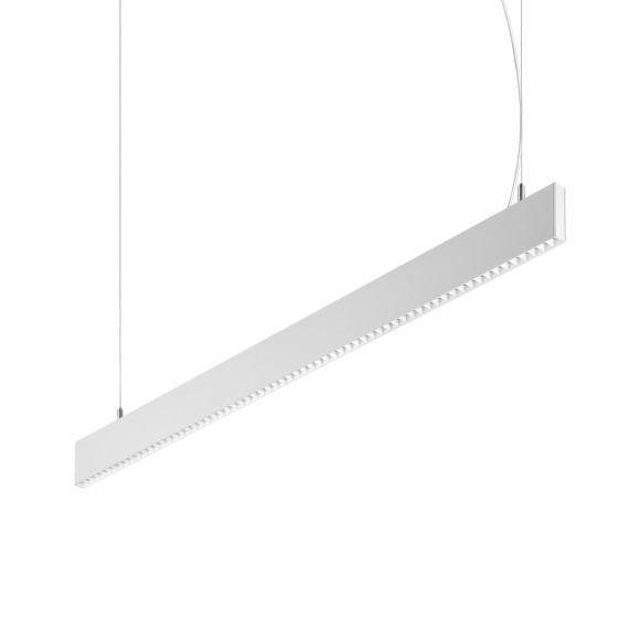 Ideal lux 368986 LED závěsné stropní svítidlo STEEL  | 30W integrovaný LED zdroj | 3060lm | 4000K | stahovací | na lanku | bílá