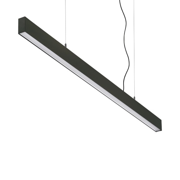 Ideal lux 369112 LED závěsné stropní svítidlo OFFICE  | 30W integrovaný LED zdroj | 1940lm | 3000K | stahovací | na lanku | černá