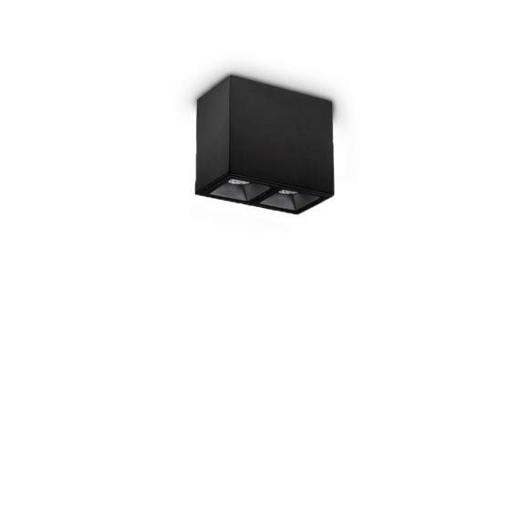 Ideal lux 369877 LED bodové stropní svítidlo LIKA  | 6W integrovaný LED zdroj | 250lm | 3000K | černá