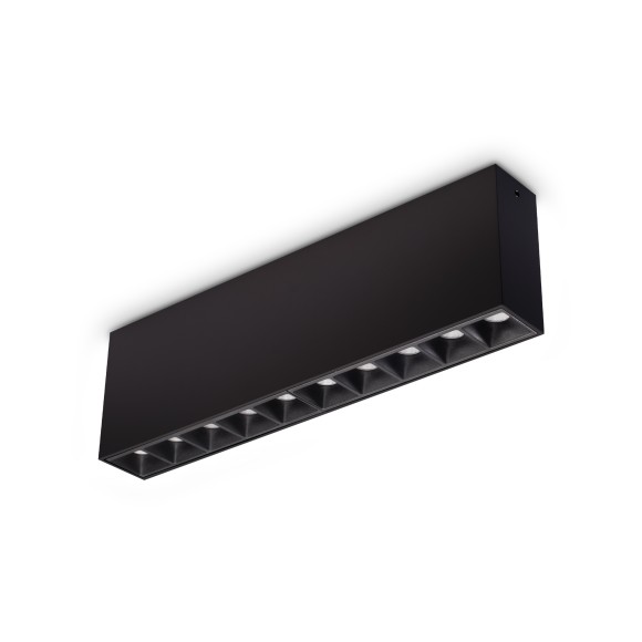 Ideal lux 369945 LED bodové stropní svítidlo LIKA  | 21W integrovaný LED zdroj | 1390lm | 3000K | černá