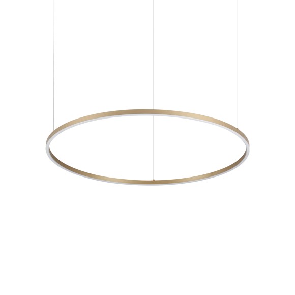 Ideal lux 370514 LED závěsné stropní svítidlo ORACLE  | 53W integrovaný LED zdroj | 2770lm | 3000K | stahovací | na lanku | bronz