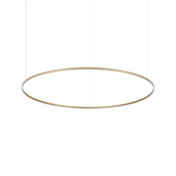 Ideal lux 370569 LED závěsné stropní svítidlo ORACLE  | 81W integrovaný LED zdroj | 4560lm | 3000K | stahovací | na lanku | bronz
