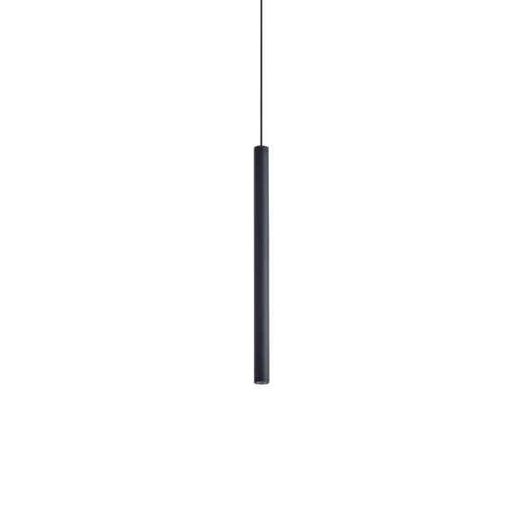 Ideal lux 370958 LED závěsné stropní svítidlo LOOK  | 4W integrovaný LED zdroj | 180lm | 3000K | stahovací | na lanku | černá