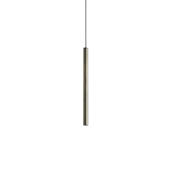 Ideal lux 371023 LED závěsné stropní svítidlo LOOK  | 4W integrovaný LED zdroj | 180lm | 3000K | stahovací | na lanku | bronz