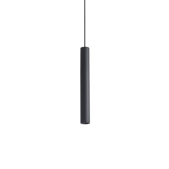 Ideal lux 371078 LED závěsné stropní svítidlo LOOK  | 12W integrovaný LED zdroj | 660lm | 3000K | stahovací | na lanku | černá