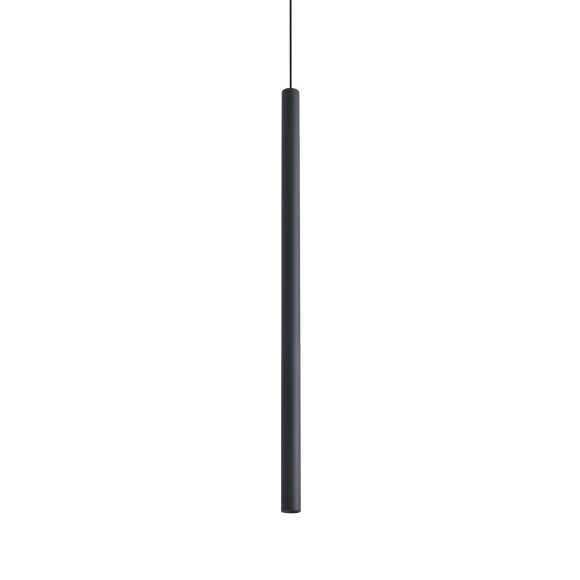 Ideal lux 371122 LED závěsné stropní svítidlo LOOK  | 12W integrovaný LED zdroj | 660lm | 3000K | stahovací | na lanku | černá