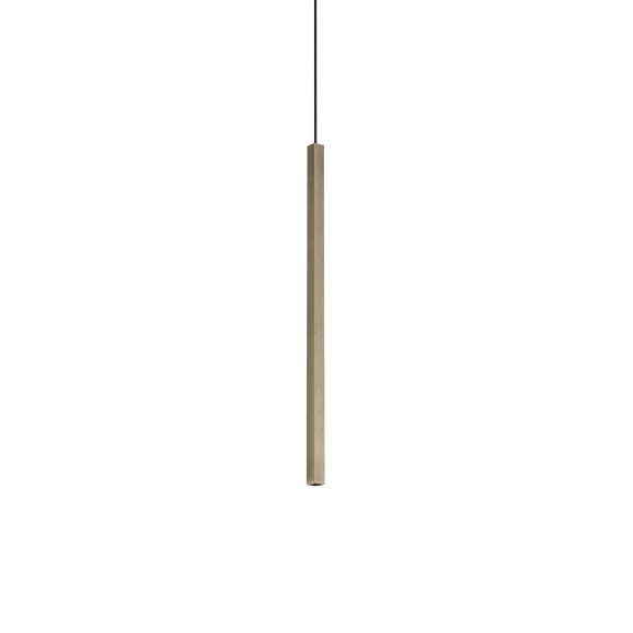Ideal lux 371139 LED závěsné stropní svítidlo LOOK  | 4W integrovaný LED zdroj | 180lm | 3000K | stahovací | na lanku | bronz