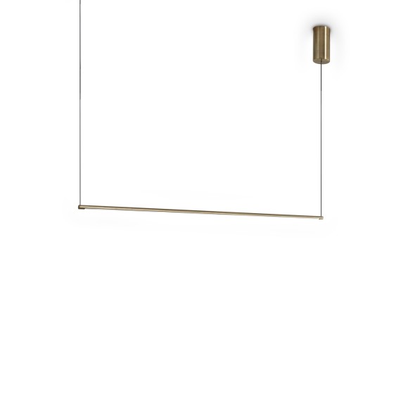 Ideal lux 371795 LED závěsné stropní svítidlo ESSENCE  | 19W integrovaný LED zdroj | 1410lm | 3000K | stahovací | na lanku | bronz