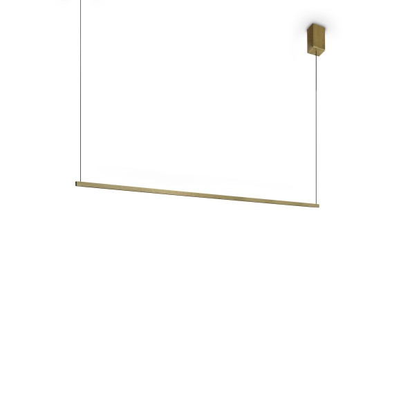 Ideal lux 371856 LED závěsné stropní svítidlo ESSENCE  | 19W integrovaný LED zdroj | 1410lm | 3000K | stahovací | na lanku | bronz