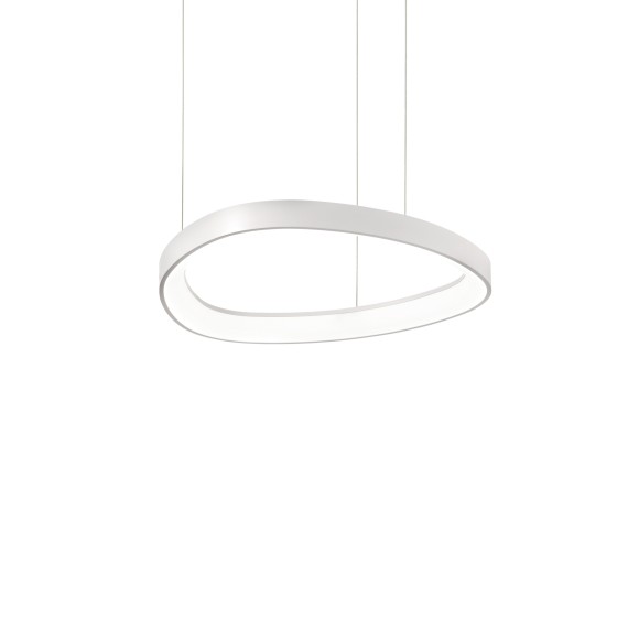 Ideal lux 372129 LED závěsné stropní svítidlo GEMINI  | 36W integrovaný LED zdroj | 3350lm | 4000K | stahovací | na lanku | bílá