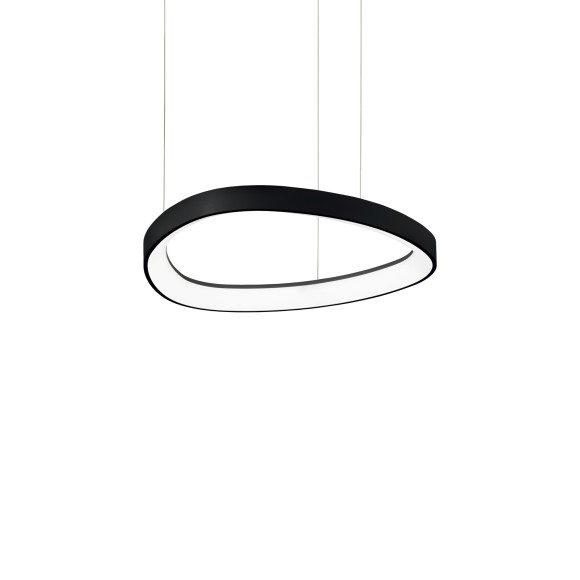 Ideal lux 372136 LED závěsné stropní svítidlo GEMINI  | 36W integrovaný LED zdroj | 2220lm | 4000K | stahovací | na lanku | černá