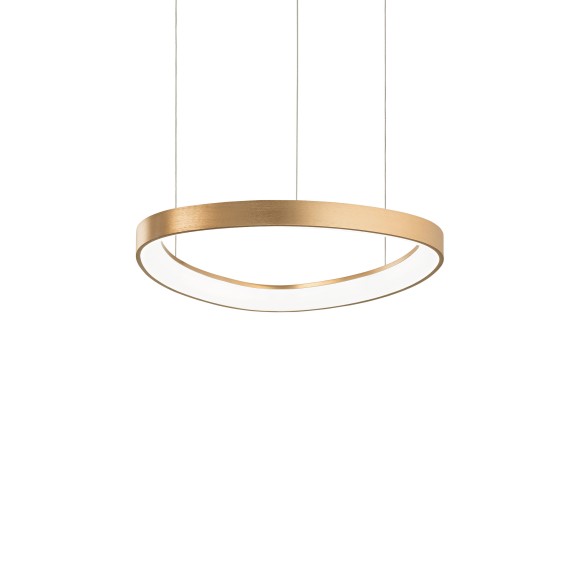 Ideal lux 372143 LED závěsné stropní svítidlo GEMINI  | 36W integrovaný LED zdroj | 2660lm | 4000K | stahovací | na lanku | bronz