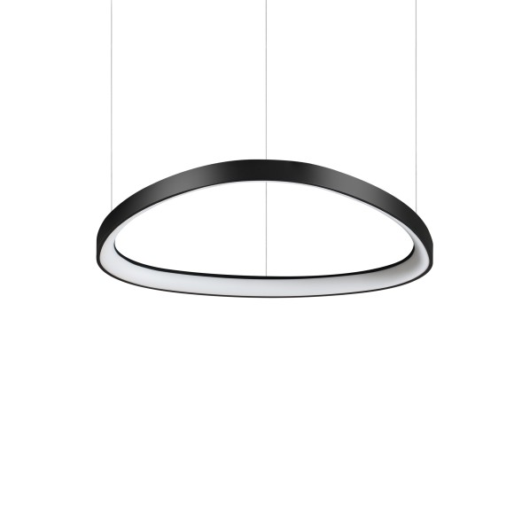 Ideal lux 372167 LED závěsné stropní svítidlo GEMINI  | 47W integrovaný LED zdroj | 2980lm | 4000K | stahovací | na lanku | černá