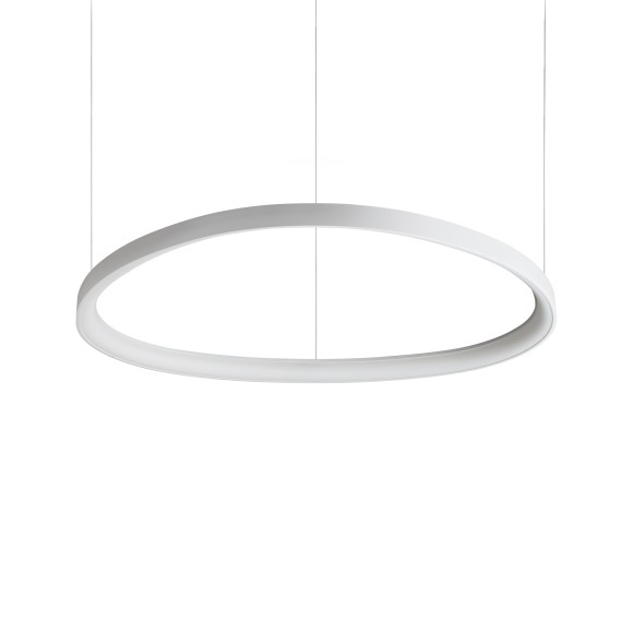 Ideal lux 372181 LED závěsné stropní svítidlo GEMINI  | 56W integrovaný LED zdroj | 5600lm | 4000K | stahovací | na lanku | bílá