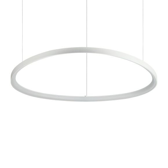 Ideal lux 372211 LED závěsné stropní svítidlo GEMINI  | 78W integrovaný LED zdroj | 6530lm | 4000K | stahovací | na lanku | bílá