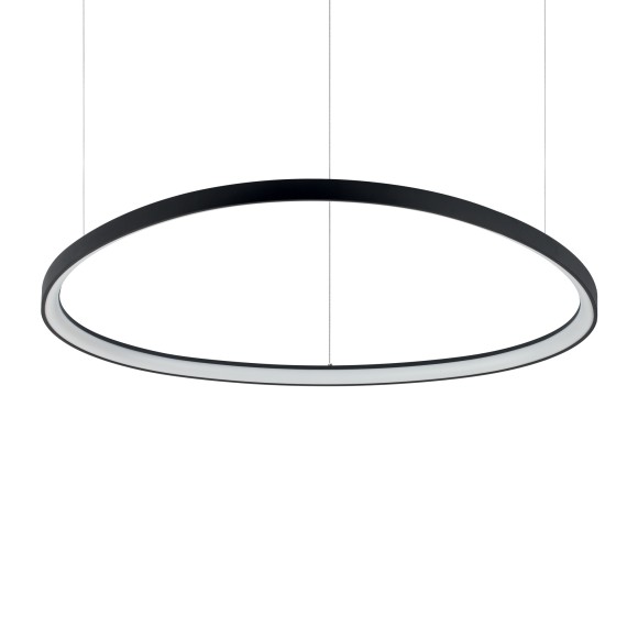 Ideal lux 372228 LED závěsné stropní svítidlo GEMINI  | 78W integrovaný LED zdroj | 4500lm | 4000K | stahovací | na lanku | černá