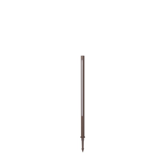 Ideal lux 372273 LED zahradní sloupek JEDI  | 12W integrovaný LED zdroj | 510lm | 3000K | hnědá