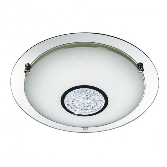 Searchlight 3883-31 Flush koupelnové stropní svítidlo LED 12W | 660lm | 4000K | IP44 - chrom, zrcadlo