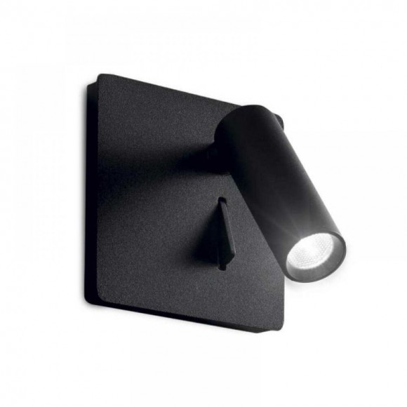 Ideal Lux 250113 LED zápustná nástěnná lampička s vypínačem Lite 1x3W | 3000K - černá