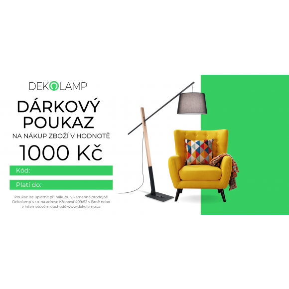 Dárkový poukaz 1000 Kč