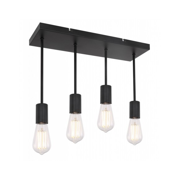 Globo 54008-4D přisazené stropní svítidlo Martha 4x60W | E27 - černá