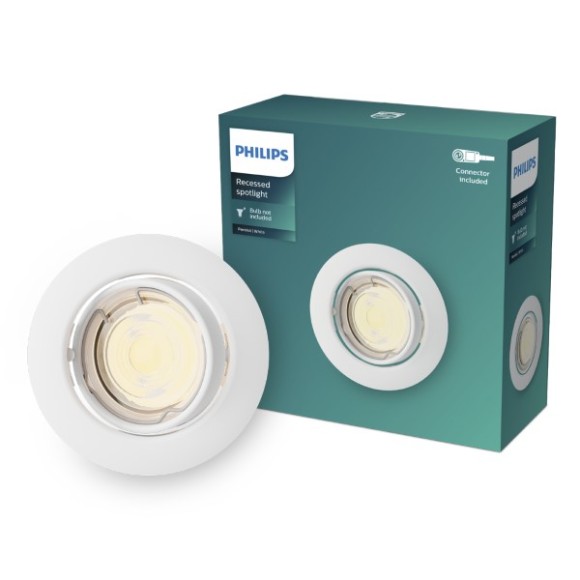 Philips 8720169392601 zápustný rámeček Peridot  GU10 | bílá