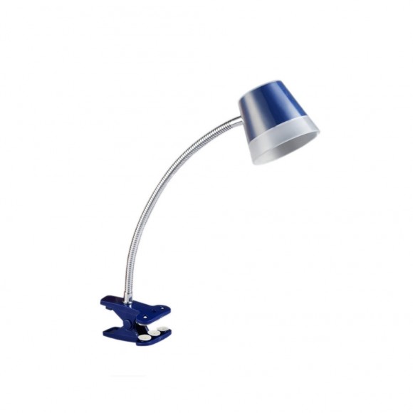 Prezent 26053 LED stolní svítidlo s klipem Vigo 1x4W | 300lm | 4000K - modrá