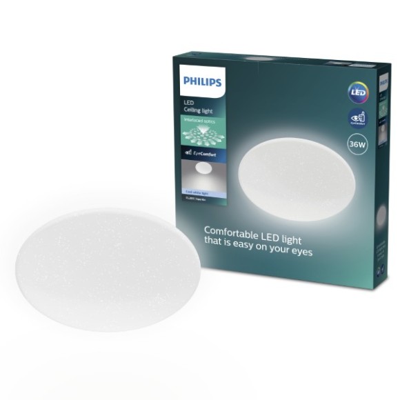 Philips 8721103069115 LED přisazené stropní svítidlo CL200 | 36W integrovaný LED zdroj | 3800lm | 4000K | bílá