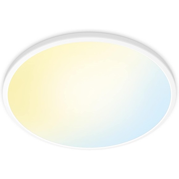 WiZ Tunable 8719514554931 SuperSlim přisazené stropní svítidlo LED 22W | 2450lm | 2700-6500K - bílá