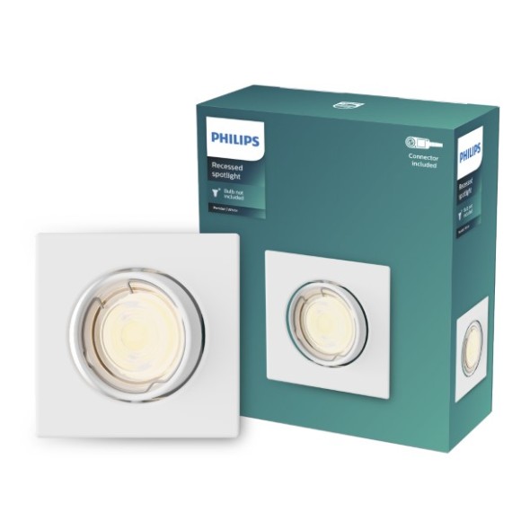 Philips 8720169392663 zápustný rámeček Peridot GU10 | bílá