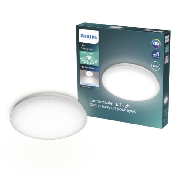 Philips 8721103069030 LED přisazené stropní svítidlo CL200 | 17W integrovaný LED zdroj | 1900lm | 4000K | bílá